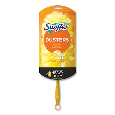Heavy Duty Dusters Starter Kit, 6 Handle With Two Disposable Dusters, PK4, 4PK